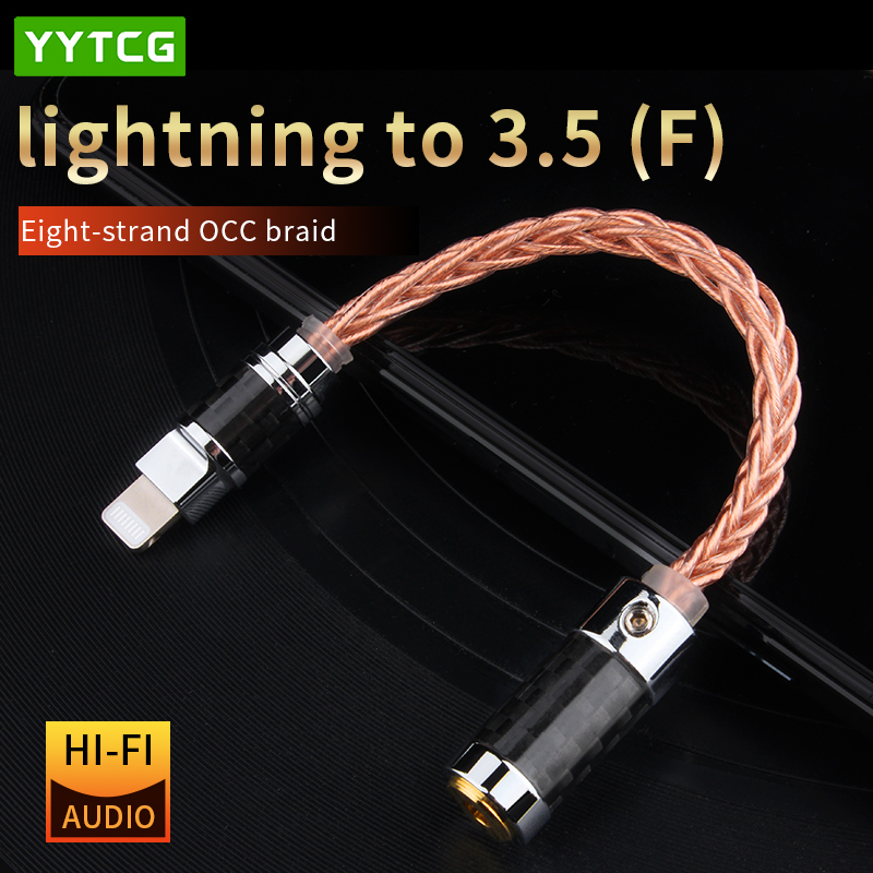 Wired Earphone Lightning - YYTCG Type-C إلى 2.5/3.5/4.4 مللي متر