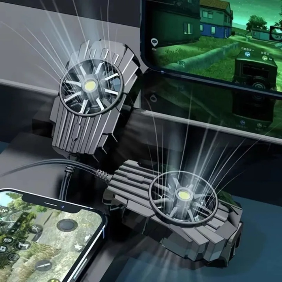 Android Tablet Gaming Accessories - مبرد هواء محمول صغير للهواتف مع