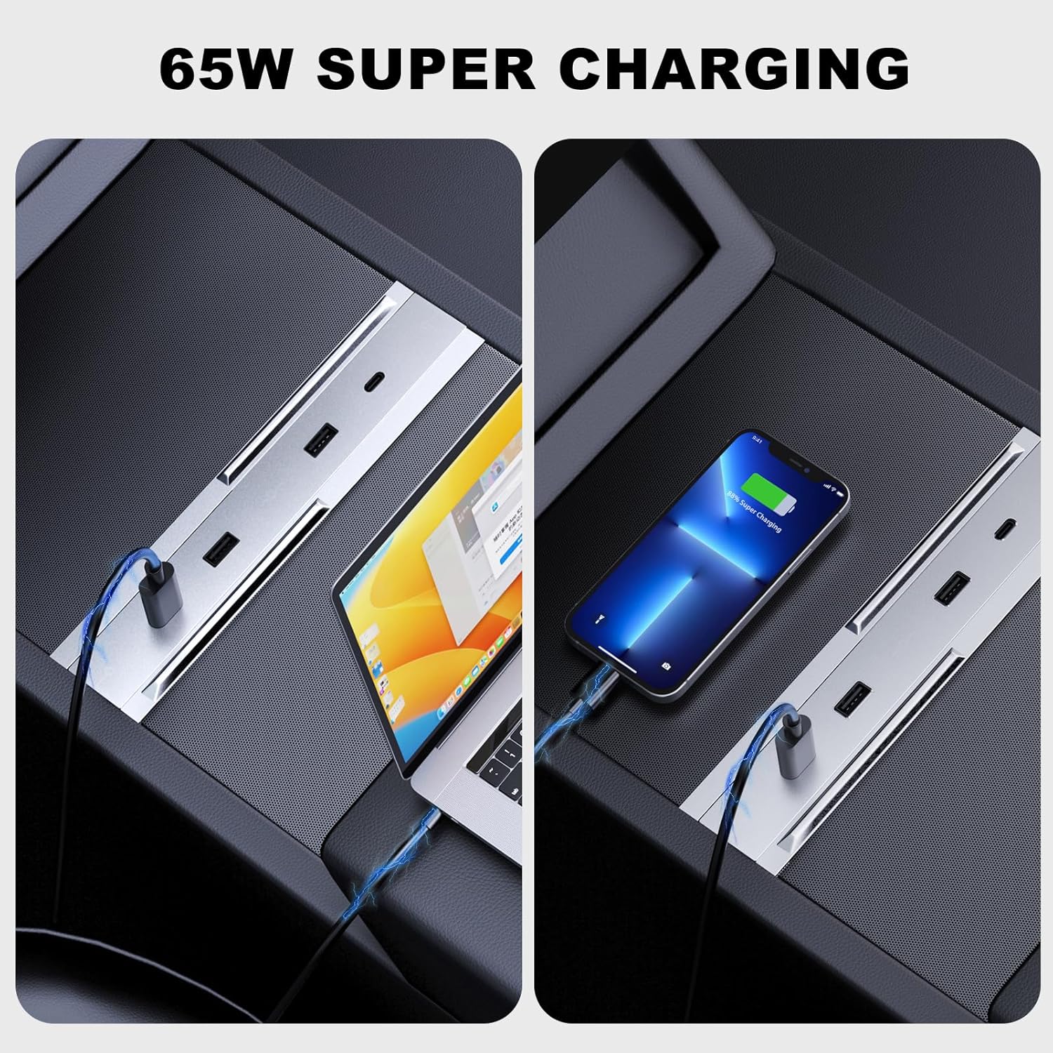 محطة شحن سريعة 27W-65W مع موزع - مراجعة Usb Hub Type C وسعره