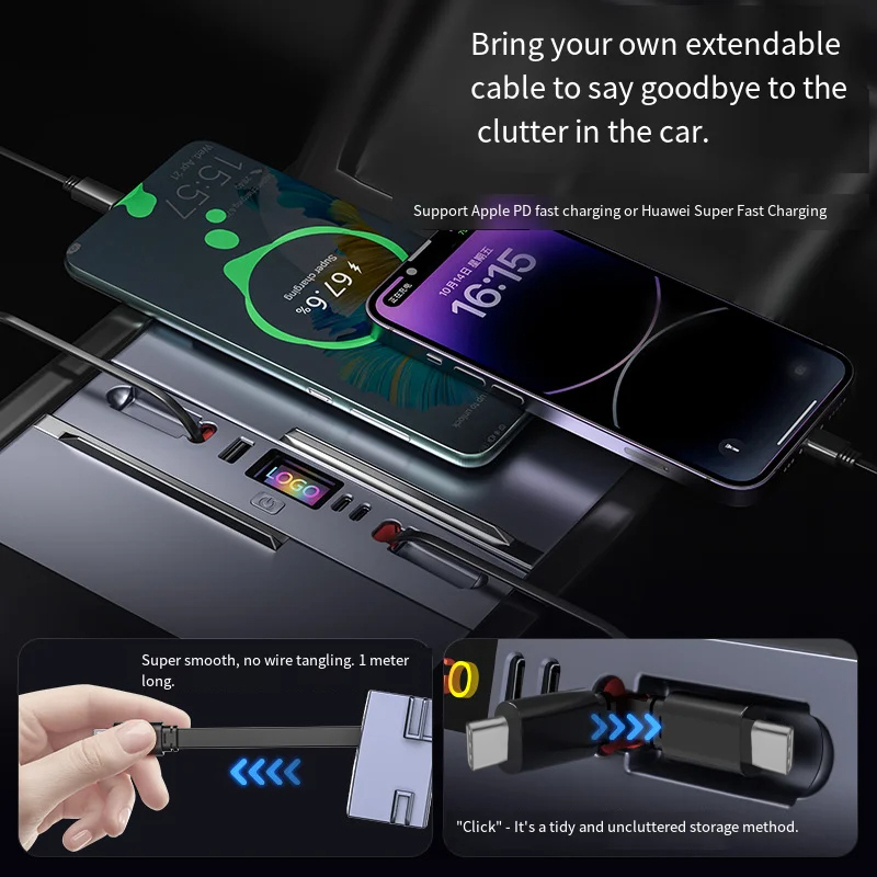 شاحن سيارة متعدد المنافذ، محول - مراجعة Usb Hub Type C وسعره